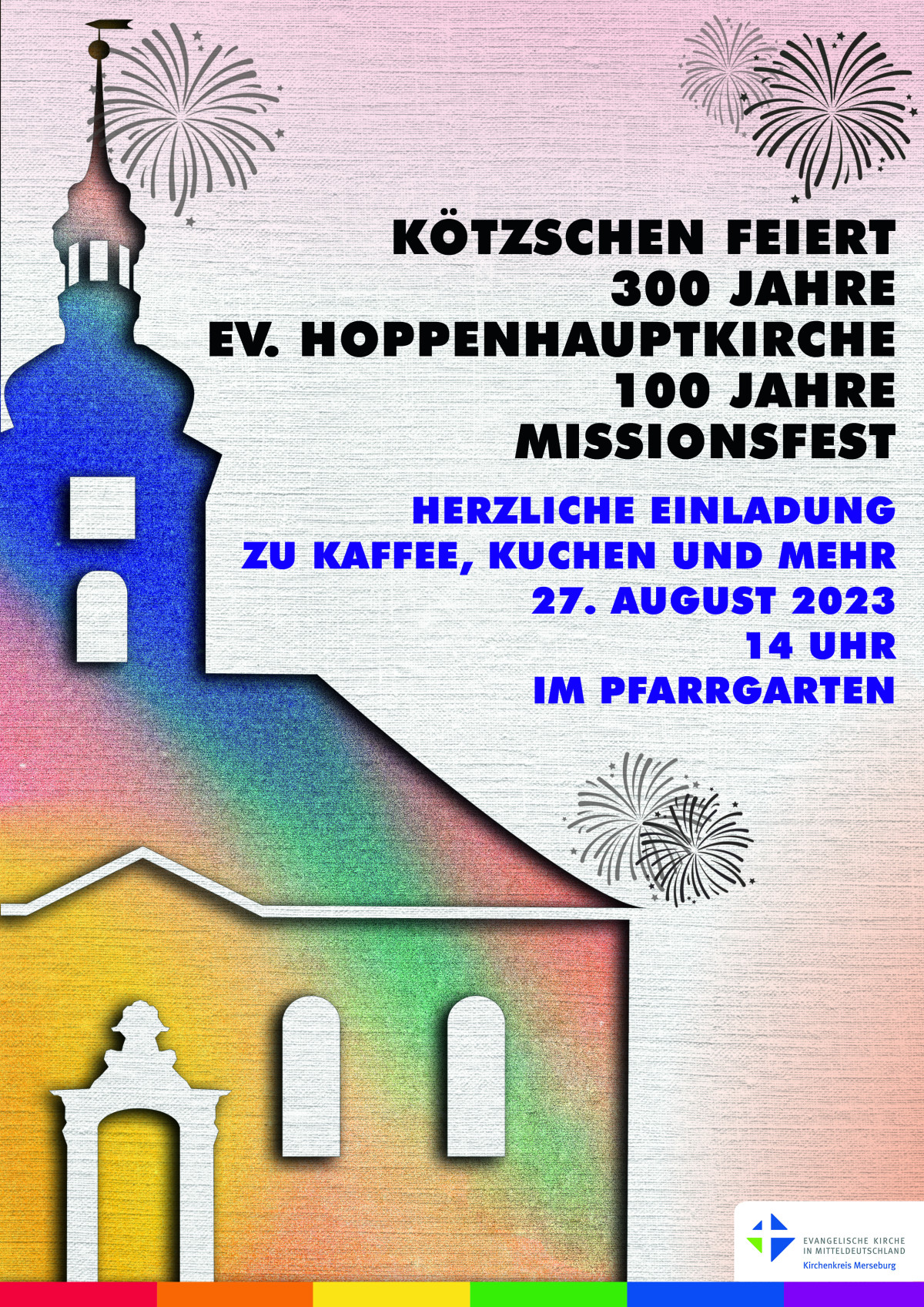 Poster zum Fest in Kötzschen am 27.8.23